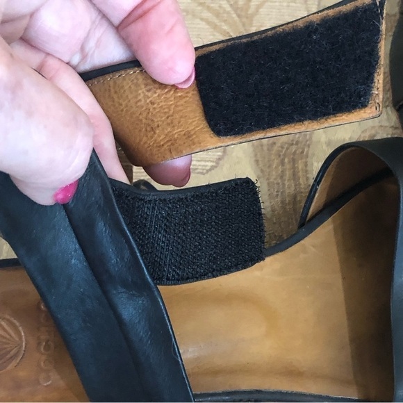 COCLICO black leather sandals with block heel. Made in Spain. Size 37.5 (6.5 US) - Picture 6 of 10